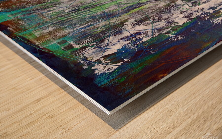 Social Distancing Wood print