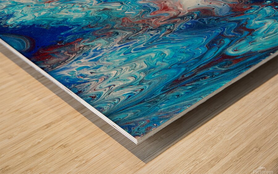 Prayers Descending Wood print