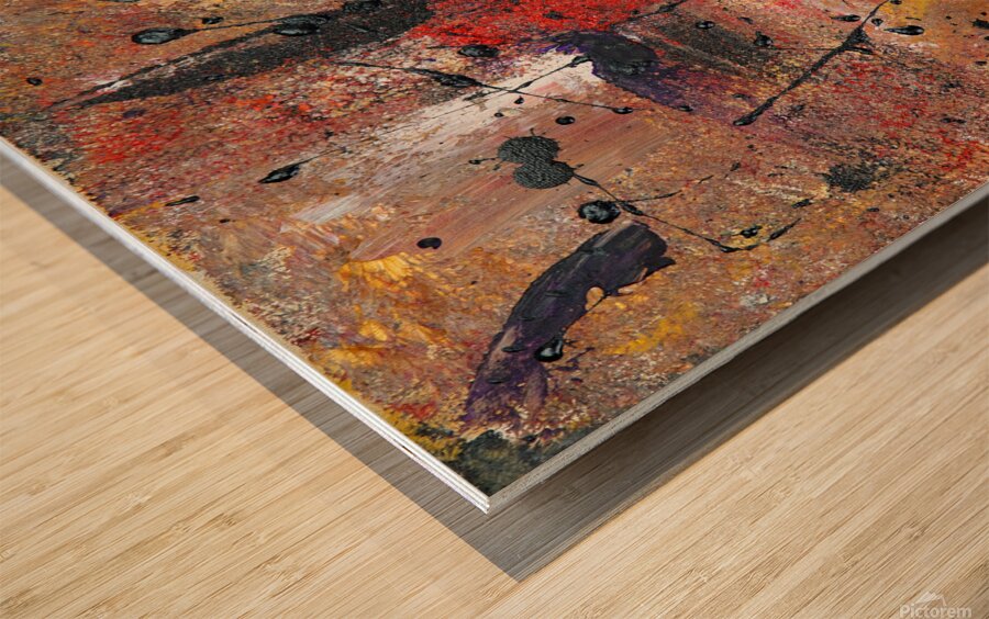 Pentecost Fire Wood print